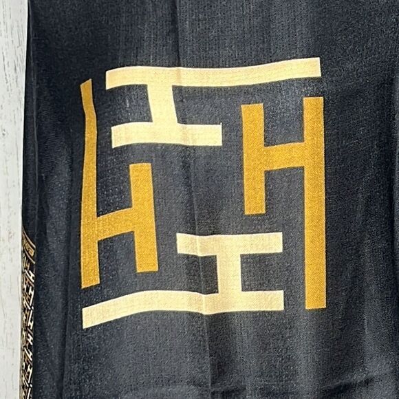 Black with Tan & Light Brown Design Effy Hematain - NWOT - Picture 5 of 7